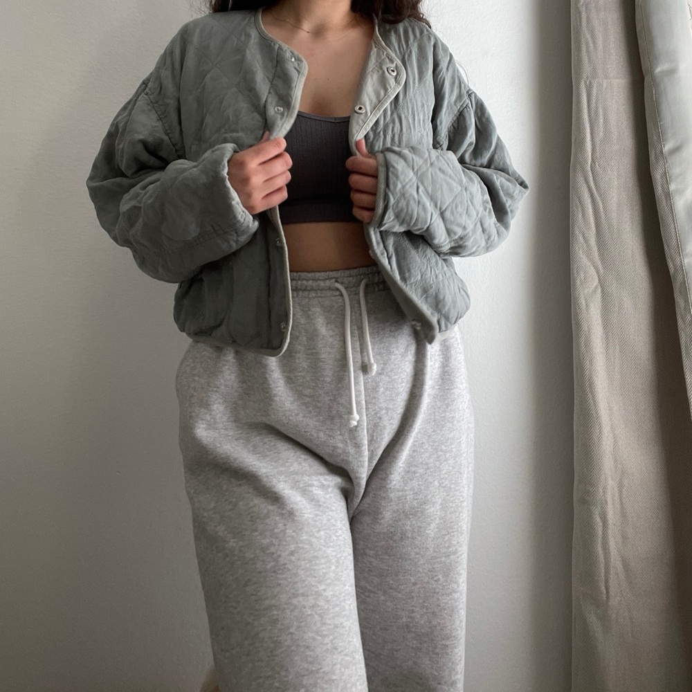 Cotton On Quilted Bomber Jacket